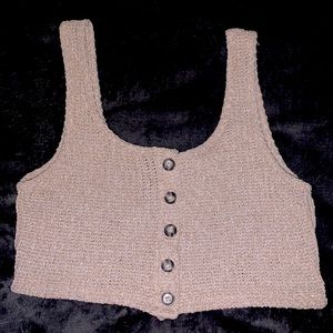 Knitted type crop top